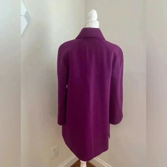 St. John Violet Wool and Cashmere Light Weight Jacket/ Cardigan Size Medium - Picture 5 of 8